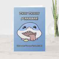 Land Shark Love Valentines Day Card
