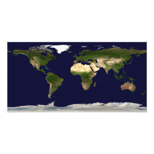 Land Surface, Shallow Water, and Shaded Topogra Photo Print