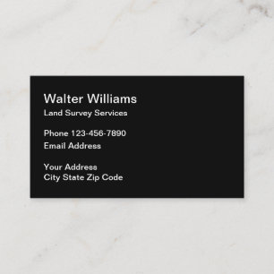Land Survey Services Business Card