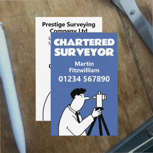 Land Surveying or Chartered Surveyor Business Card