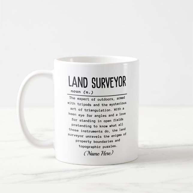 Land Surveyor Coffee Mug (Left)