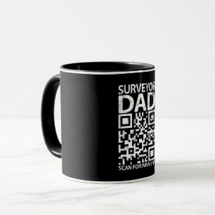 Land Surveyor Dad Scan the Payment Funny Gift Mug