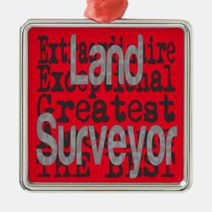Land Surveyor Extraordinaire Metal Tree Decoration