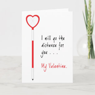 Land Surveyor Valentine Card of Heart-Shaped Prism