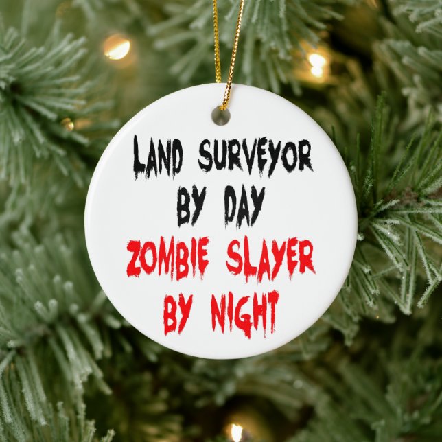 Land Surveyor Zombie Slayer Ceramic Tree Decoration (Tree)