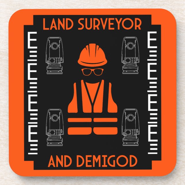 land surveyors coaster (Front)