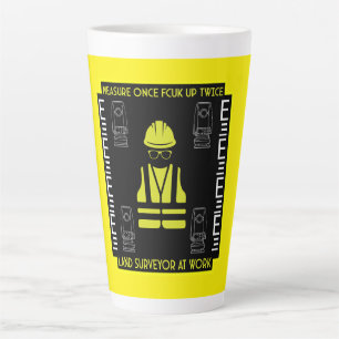 land surveyors latte mug