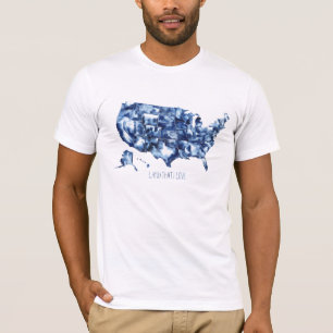 Land that I Love - United States Map T-Shirt
