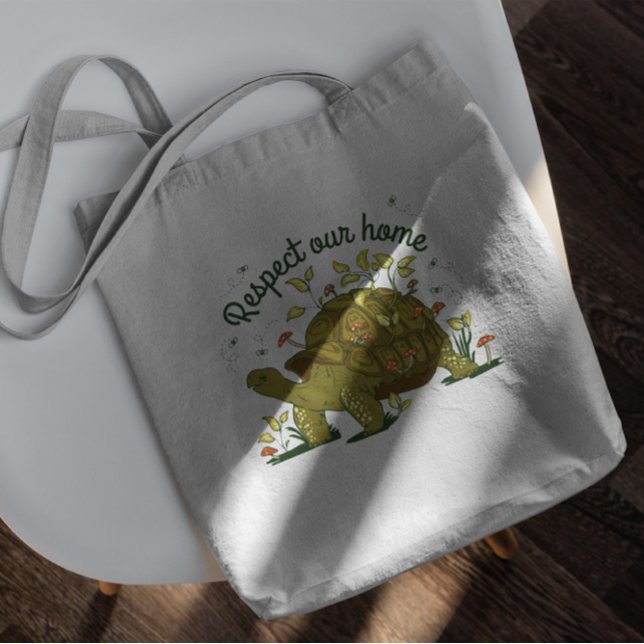 Land Turtle Animal In Nature Tote Bag (Creator Uploaded)