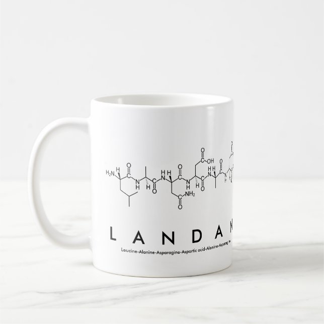 Landan peptide name mug (Left)