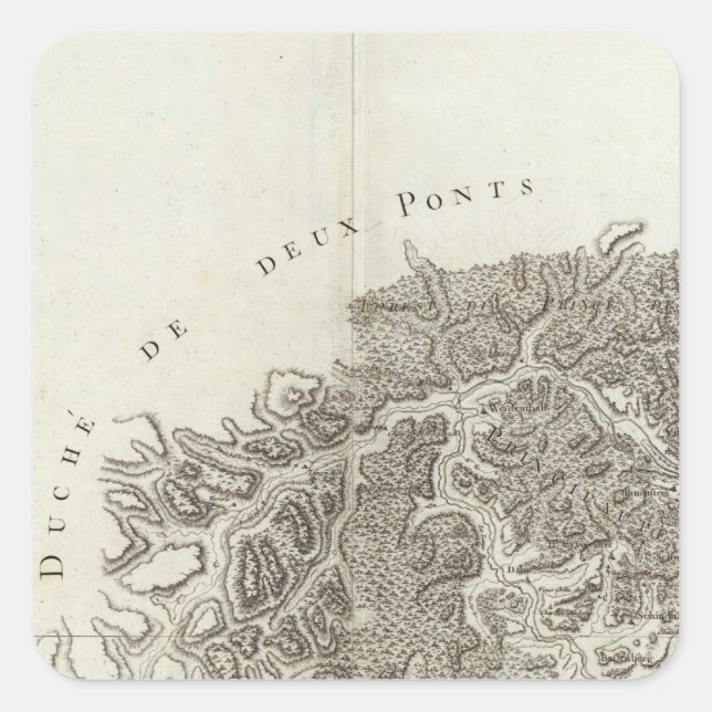 Landau, Wissembourg Square Sticker (Front)