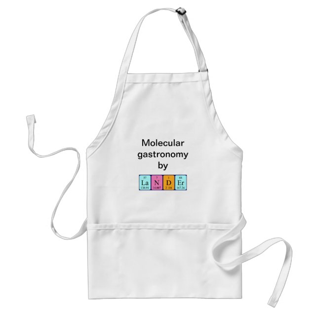 Lander periodic table name apron (Front)