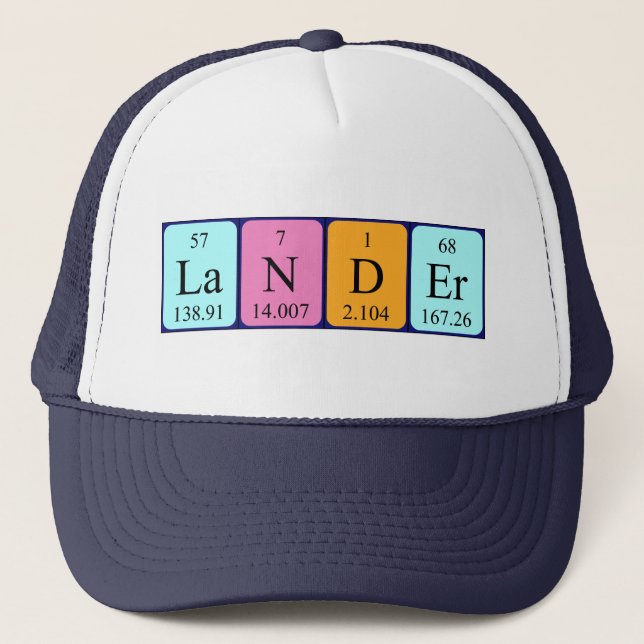 Lander periodic table name hat (Front)