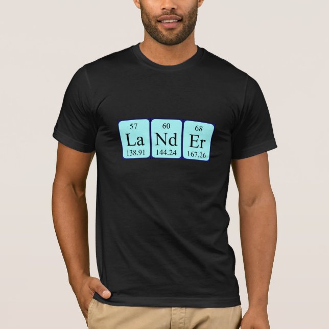 Lander periodic table name shirt (Front)