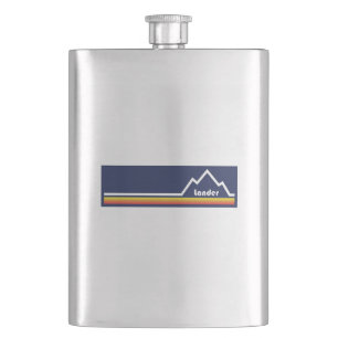 Lander, Wyoming Hip Flask