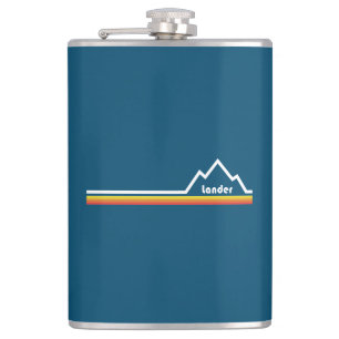 Lander, Wyoming Hip Flask