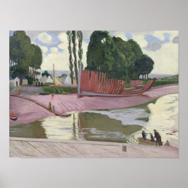 Landerneau River, 1924 Poster (Front)