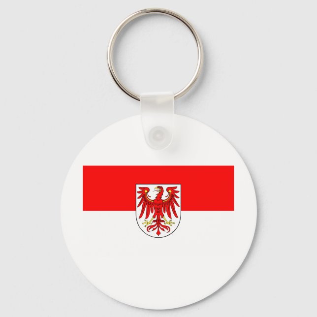 Landesflagge Brandenburg Key Ring (Front)