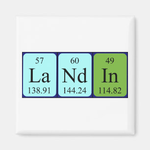 Landin periodic table name magnet
