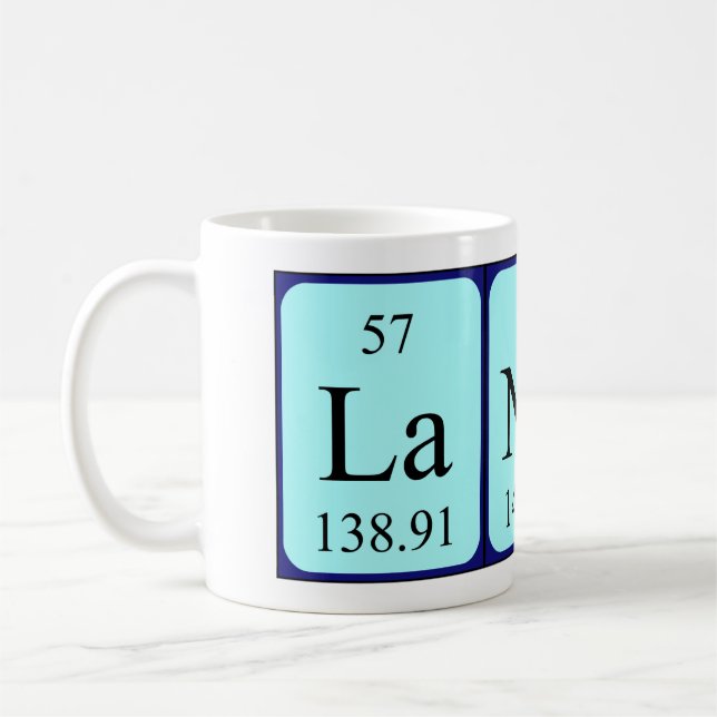 Landin periodic table name mug (Left)