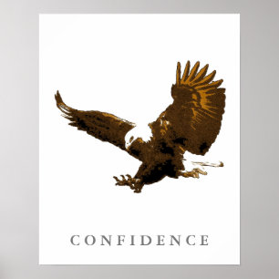 Landing Eagle Motivational Confidence Art Posters