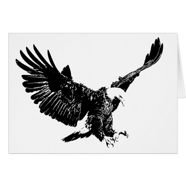 Landing Eagle Silhouette (Front Horizontal)