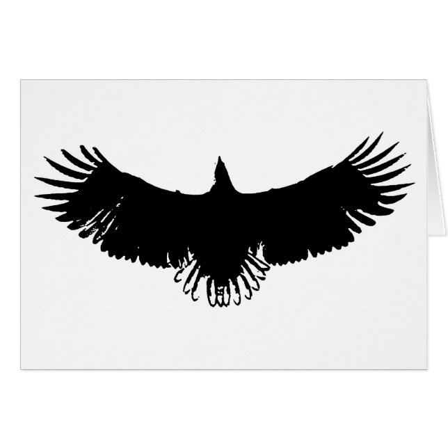 Landing Eagle Silhouette (Front Horizontal)