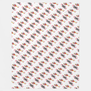 Landing helicopter fleece blanket