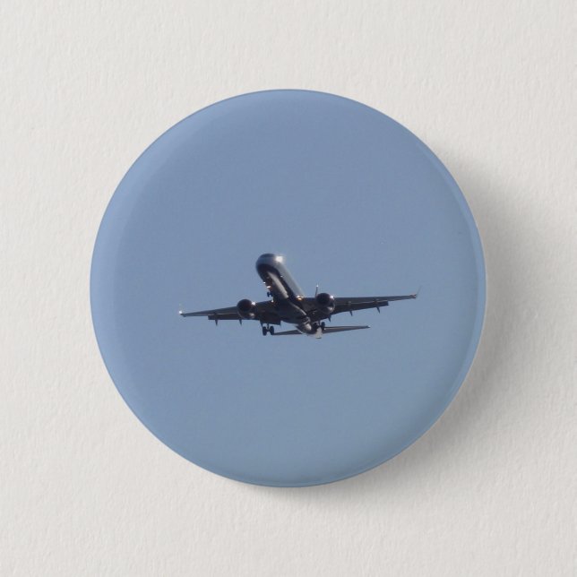 Landing Into The Sun 6 Cm Round Badge (Front)