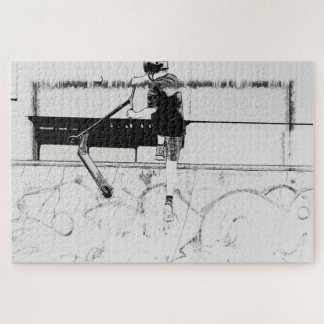 Landing It - Stunt Scooter Rider Jigsaw Puzzle