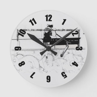 Landing It - Stunt Scooter Rider Round Clock