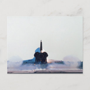 Landing of a Space Shuttle Postcard
