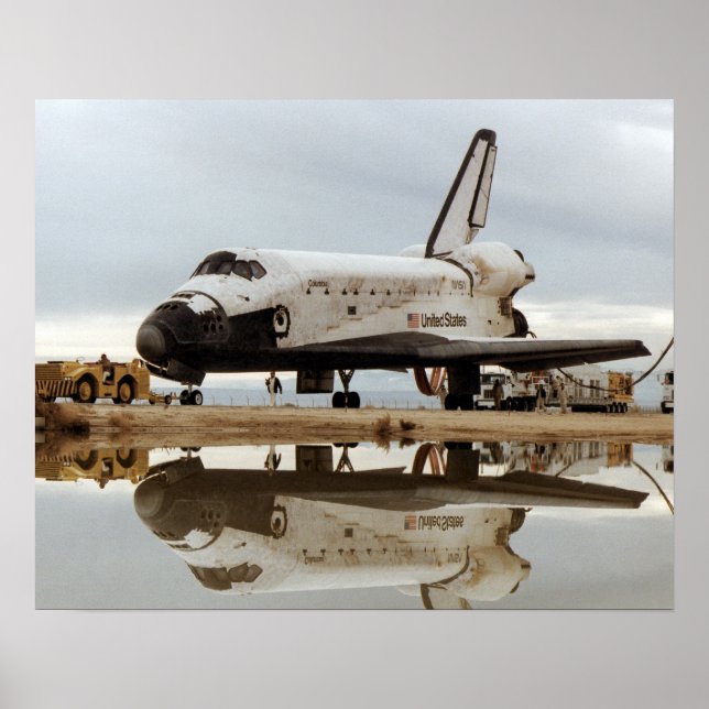 Landing of Space Shuttle Columbia (STS-5) Poster (Front)