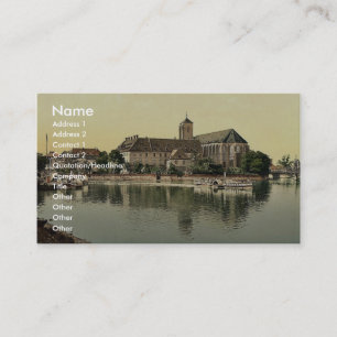 Landing place, Sand Church, Breslau, Silesia, Germ Business Card