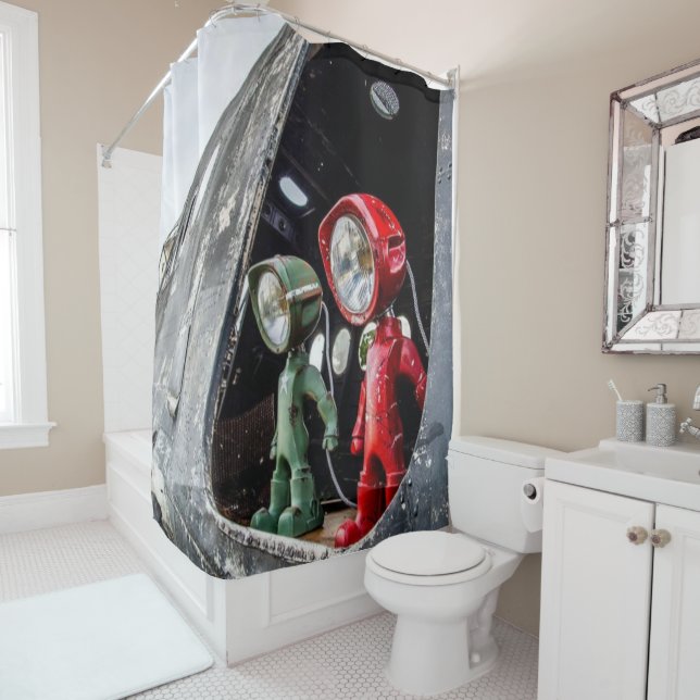 Landing Shower Curtain (In Situ)