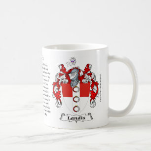 Landis, the Origin, the Meaning and the Crest Coffee Mug