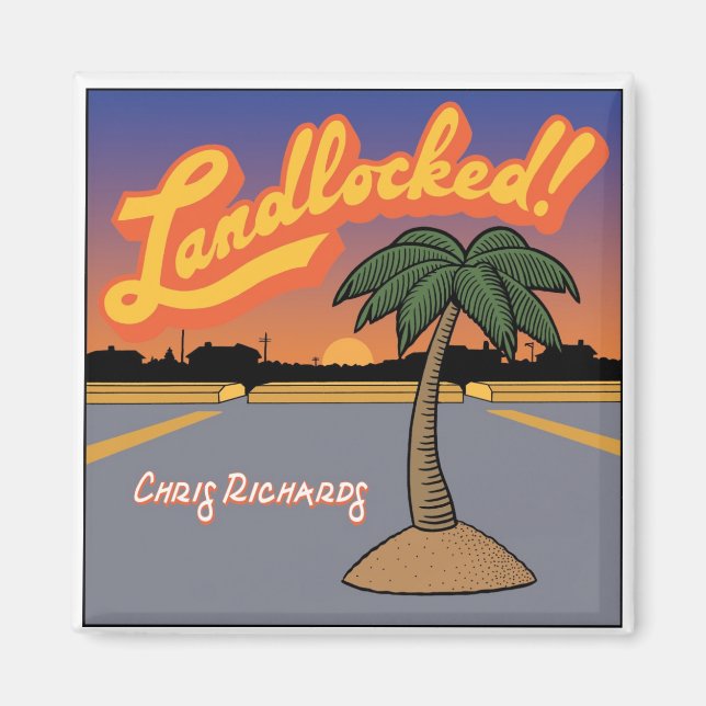 "Landlocked!" Single Cover Magnet (Front)