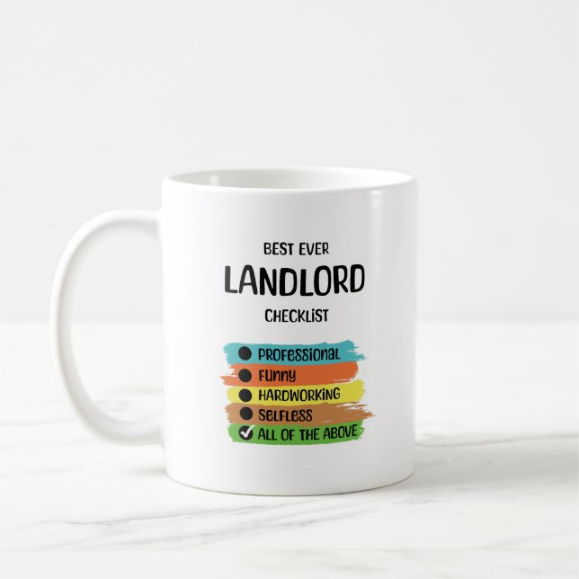 Landlord Appreciation Property Apartment Manager Coffee Mug (Left)