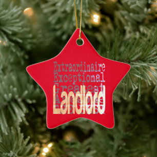 Landlord Extraordinaire Ceramic Tree Decoration