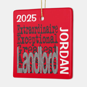 Landlord Extraordinaire CUSTOM Ceramic Ornament