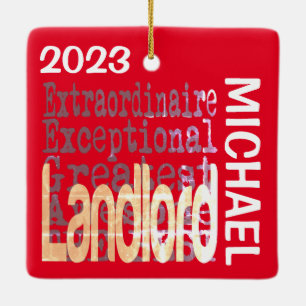 Landlord Extraordinaire CUSTOM Ceramic Ornament