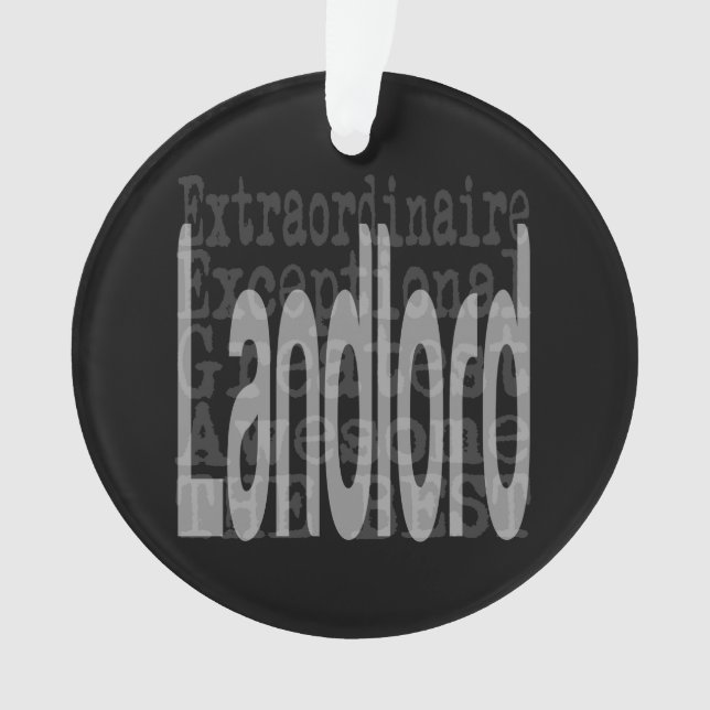 Landlord Extraordinaire Ornament (Front)