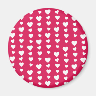 Landlord white Hearts of the day of San Valentin Magnet