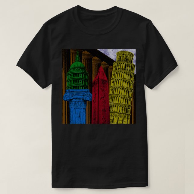 Landmark Monuments T-Shirt (Design Front)