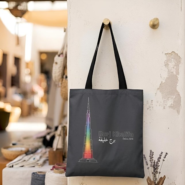 Landmarks in Light | Burj Khalifa Tote Bag (Creator Uploaded)