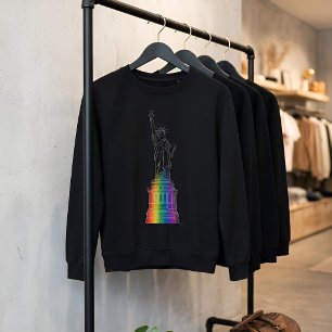 Landmarks in Light Statue of Liberty Sweatshirt