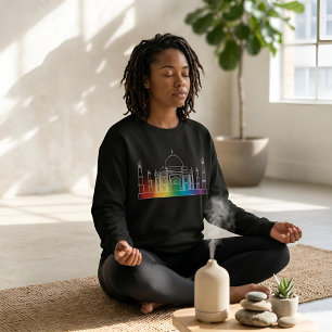 Landmarks in Light Taj Mahal Sweatshirt