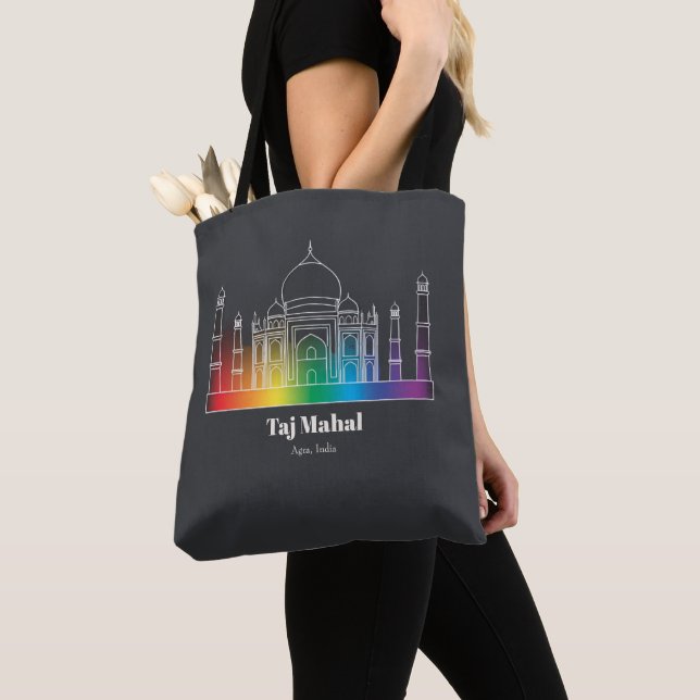 Landmarks in Light | Taj Mahal Tote Bag (Close Up)
