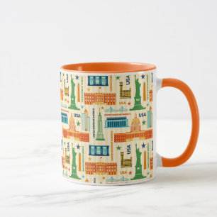 Landmarks of United States of America Mug