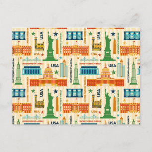 Landmarks of United States of America Postcard